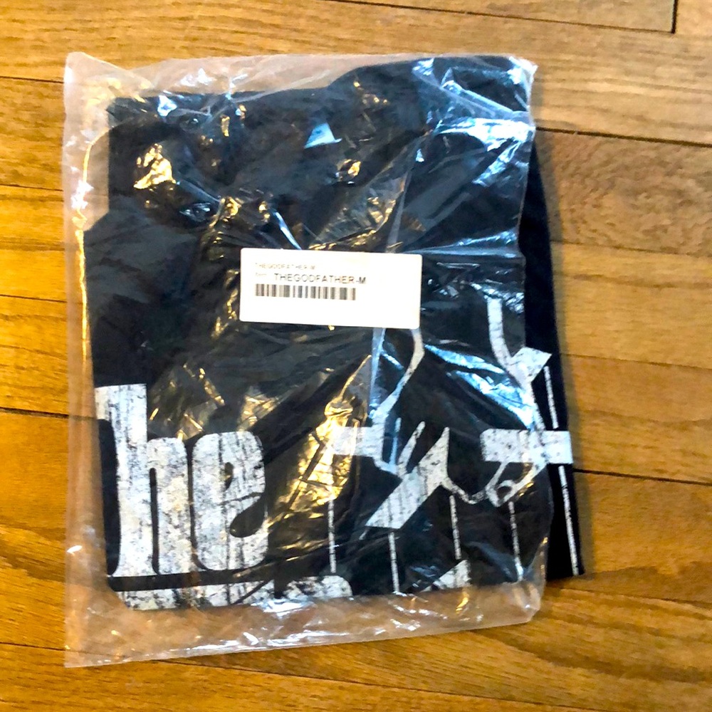 Men’s The Godfather T Shirt Size  M Black White Graphic Movie ( new in package)